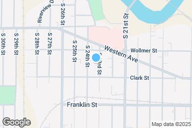 Map image of the property - 722 S 23rd St