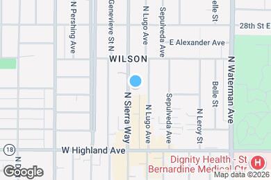 Map image of the property - 2525 N Sierra Way