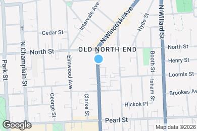 Map image of the property - 108 N Winooski Ave
