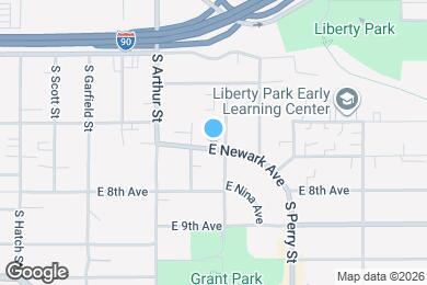Map image of the property - 1125 E Newark Ave
