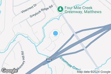 Map image of the property - Creekside at Matthews Apartments