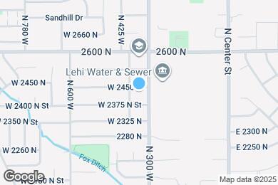 Map image of the property - 339 W 2450 N