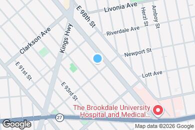 Map image of the property - 407 E 96th St