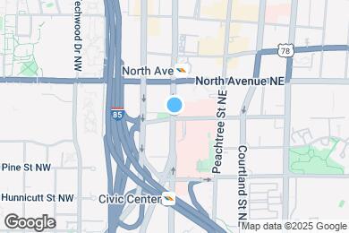 Map image of the property - 565 W Peachtree St