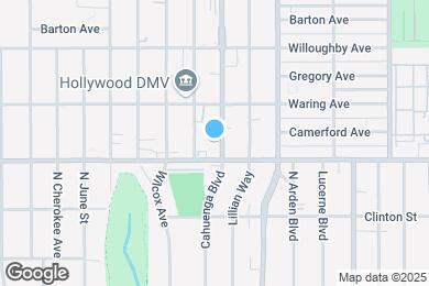 Map image of the property - 717 N Cahuenga Blvd