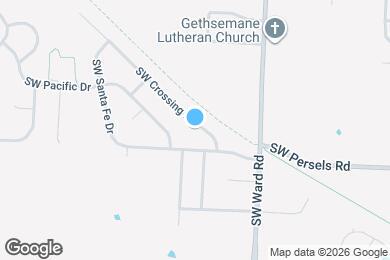 Map image of the property - 1240 SW Crossing Dr