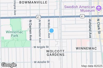 Map image of the property - 5055 N Wolcott Ave