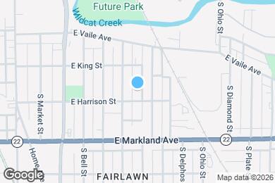 Map image of the property - 820 E Harrison St