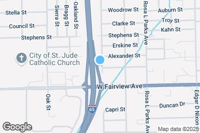 Map image of the property - 1824 S Holt St