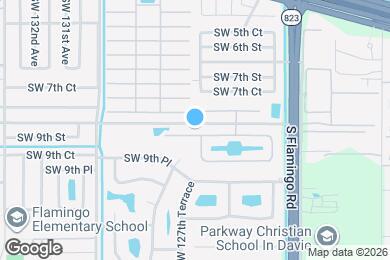 Map image of the property - 12683 SW 8th Ct