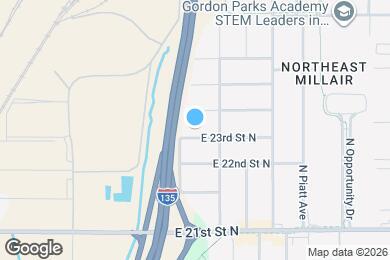 Map image of the property - 1716 E 23rd St N