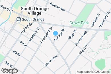 Map image of the property - 43 Cottage Street South Orange NJ
