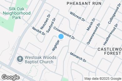 Map image of the property - 9601 Nightjar Dr