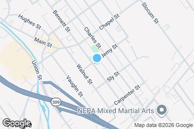 Map image of the property - 411 Bennett St