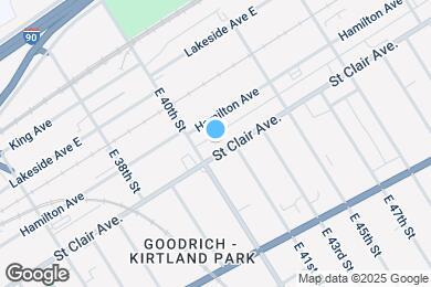 Map image of the property - 4031 Saint Clair Ave