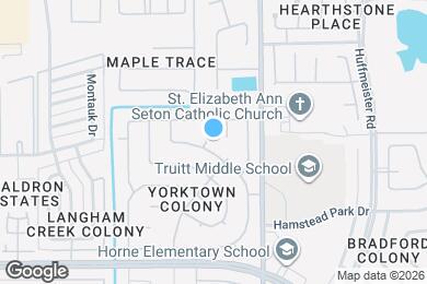 Map image of the property - 6606 Felgate Creek Ct