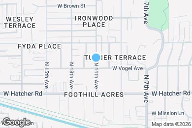Map image of the property - 9608 N 11th Ave