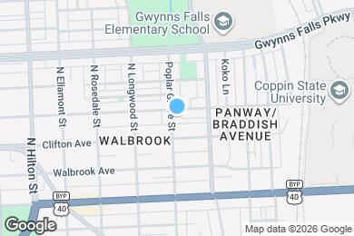 Map image of the property - 2107 Poplar Grove St