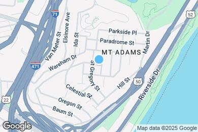 Map image of the property - 1117 Belvedere St