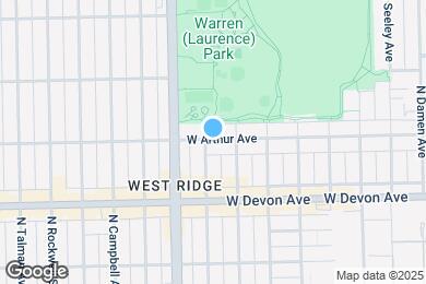 Map image of the property - 2323 W Arthur Ave