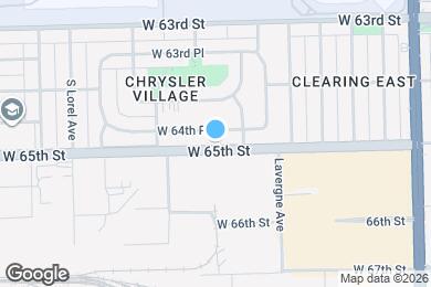 Map image of the property - 5129 W 64th Pl