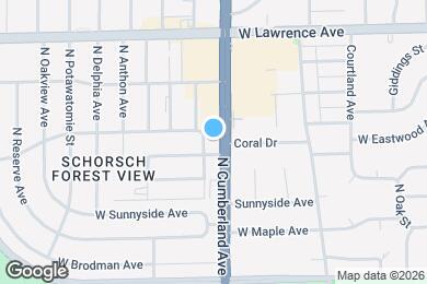 Map image of the property - 4600 N Cumberland Ave