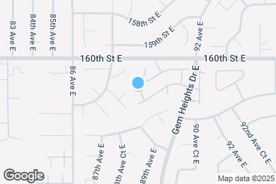 Map image of the property - 16026 89th Ave E
