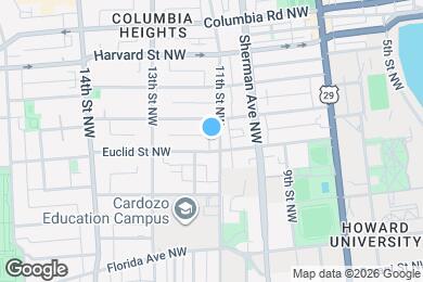 Map image of the property - 1101 Euclid Street