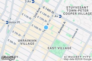 Map image of the property - 170 1st Ave