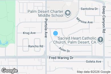 Map image of the property - 74069 Velardo Dr