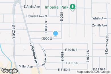 Map image of the property - 1377 E 3000 S