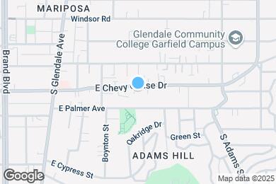 Map image of the property - 626 E Chevy Chase Dr