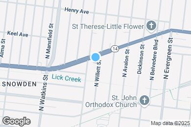 Map image of the property - 729 N Willett St