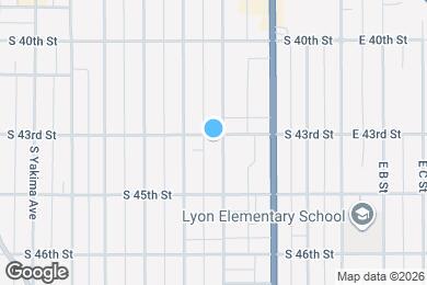 Map image of the property - 406 S 43rd St