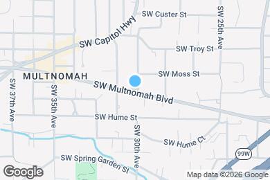 Map image of the property - 3007 SW Multnomah Blvd