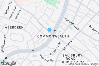 Map image of the property - 1607 Commonwealth Ave