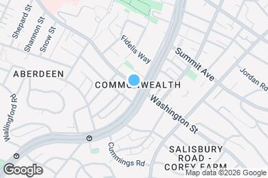 Map image of the property - 1607 Commonwealth Avenue