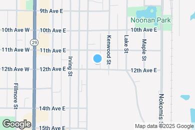 Map image of the property - 415 12th Ave E