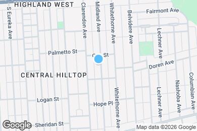 Map image of the property - 213 Midland Ave