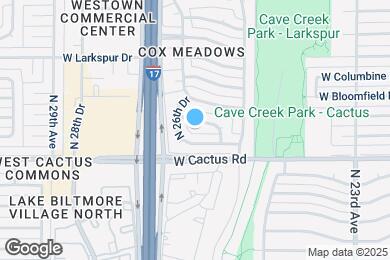 Map image of the property - 2609 W Charter Oak Rd