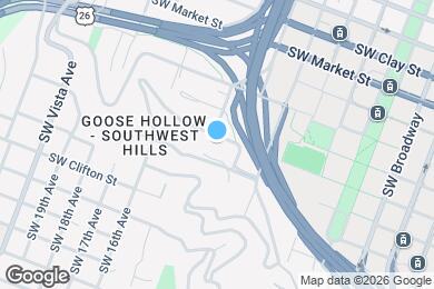Map image of the property - 1320 SW Hall St