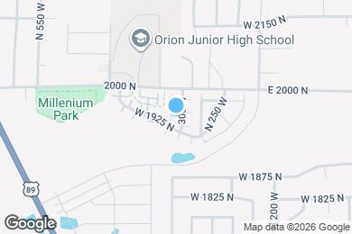 Map image of the property - 315 W 1950 N