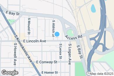 Map image of the property - 814 E Lincoln Ave