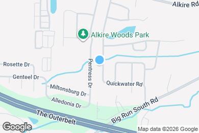 Map image of the property - 2105 Winding Hollow Dr