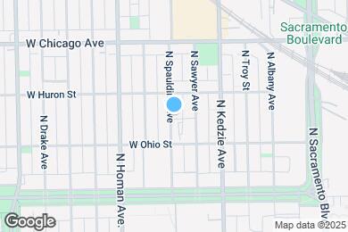 Map image of the property - 631 N Spaulding Ave