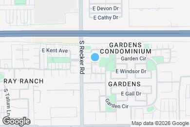 Map image of the property - 1353 S Sabino Dr