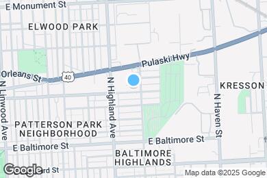 Map image of the property - 3520 E Fayette St