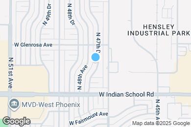 Map image of the property - 4212 N 47th Dr