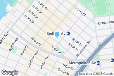 Map image of the property - Prime Private ROOM in Williamsburg