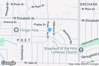 Map image of the property - 1032 Ponderosa Dr